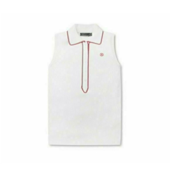 ❤[G/FORE] 지포어 여성 니트 자카드 폴로 베스트 - gol955x