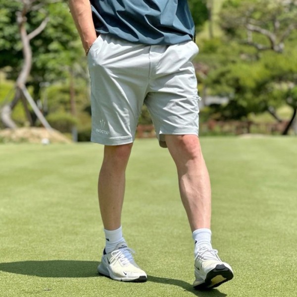 ❤[NIKE × NOCTA] 녹타×나이키 남성 골프 숏슬리브 크루넥 & 쇼츠 팬츠 세트 - gol995x