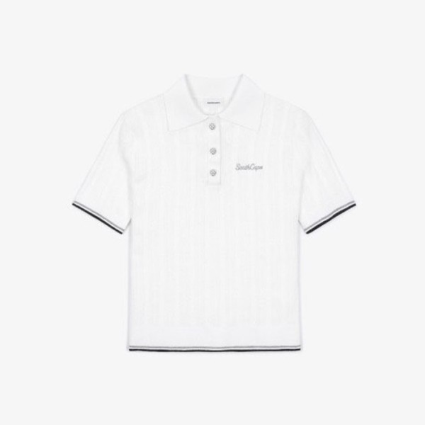 ❤[SOUTHCAPE] 사우스케이프 여성 SCOC 패턴 반팔 니트 - gol999x