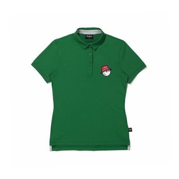 ❤[MALBON] 말본 여성 버킷 포인트 폴로 티셔츠 - gol1022x