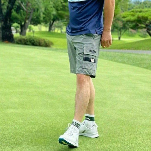 ❤[MALBON] 말본 남성 치노 포켓 쇼츠팬츠 - gol1035x