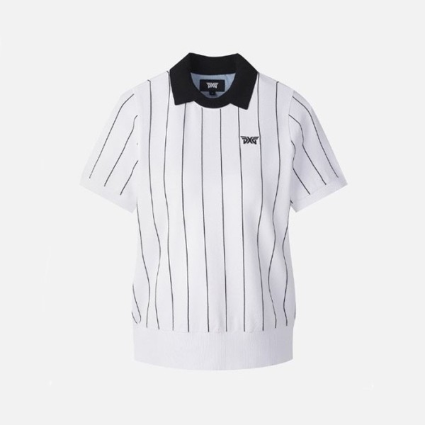 ❤PXG 여성 썸머 패턴 하프 슬리브 스웨터 - gol1073x