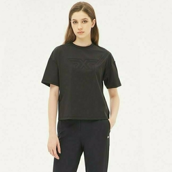 ❤PXG 여성 썸머 R-NECK 라운지 쇼츠 슬리브 티셔츠 - gol1082x
