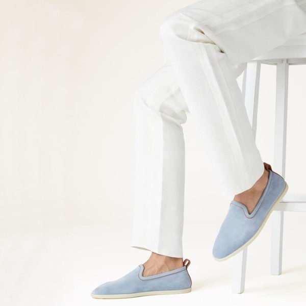 ❤로로피아나 남성 블루 로퍼 - Loro Piana Mens Summer Walk Loafer - lps758x