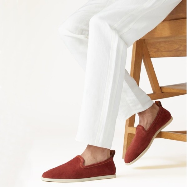 ❤로로피아나 남성 오렌지 로퍼 - Loro Piana Mens Summer Walk Loafer - lps759x