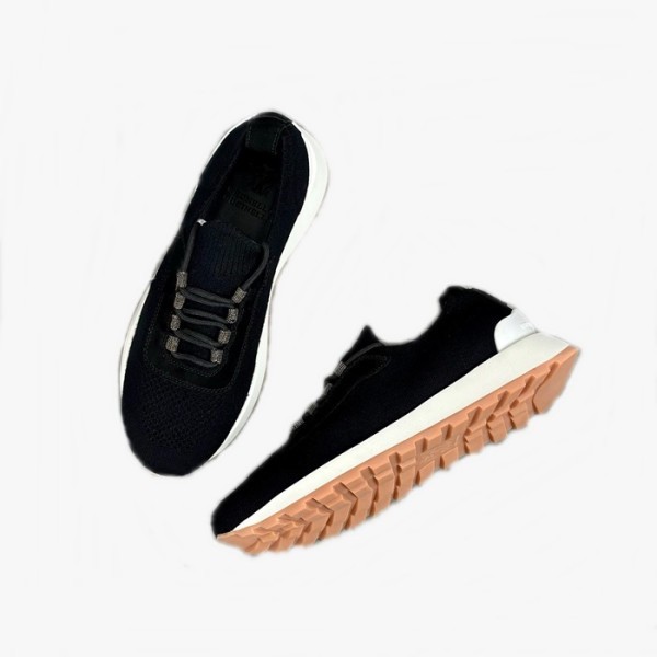 ❤브루넬로쿠치넬리 남성 블랙 스니커즈 - Brunello Cucinelli Mens Black Sneakers - brs773x