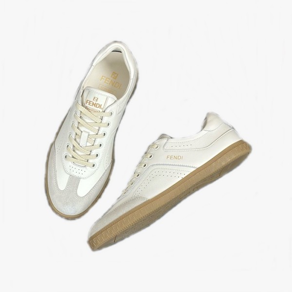 ❤펜디 남/녀 화이트 스니커즈 - Fendi Unisex White Sneakers - fes784x