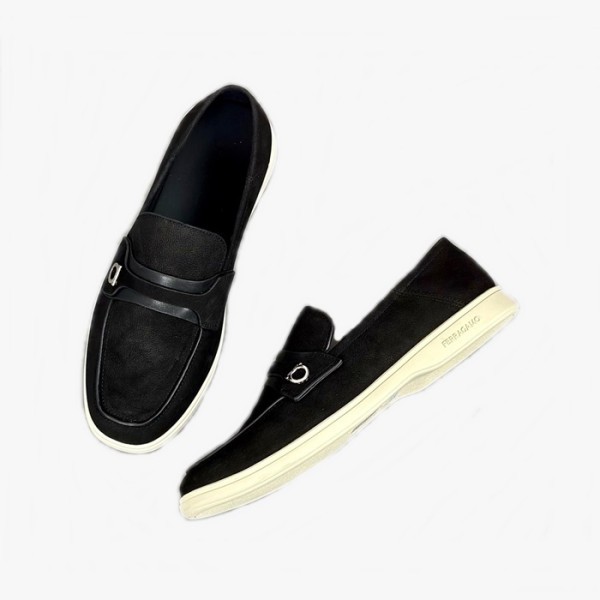 ❤페라가모 남성 블랙 스니커즈 - Ferragamo Mens Black Sneakers - fes795x