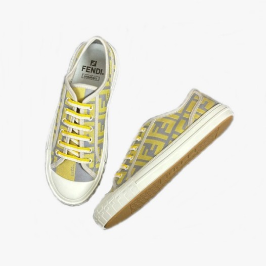 ❤펜디 남/녀 옐로우 스니커즈 - Fendi Unisex Yellow Sneakers - fes811x