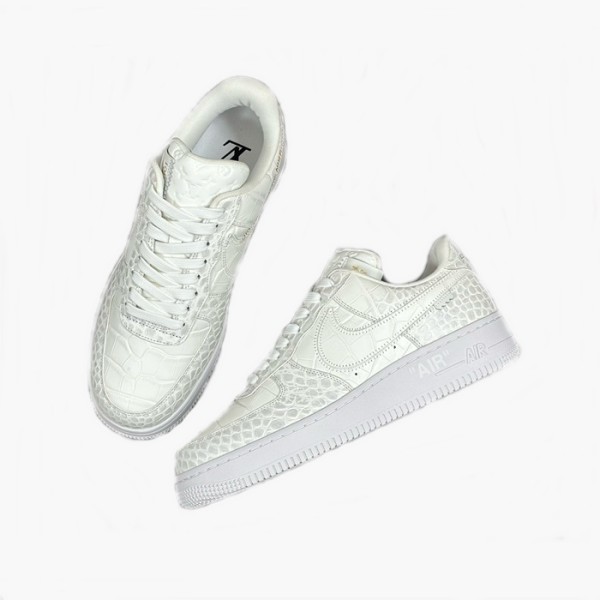 ❤루이비통 x Air Force1 남성 화이트 스니커즈 - Louis vuitton x Air Force1 Mens White Sneakers - lvs836x