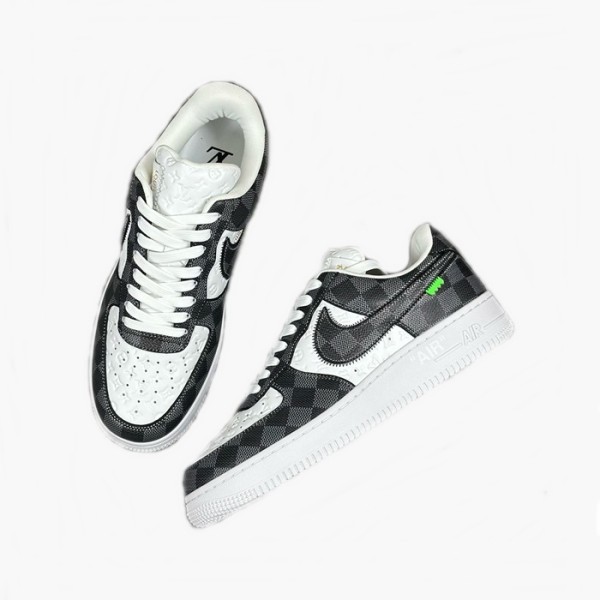 ❤루이비통 x Air Force1 남성 블랙 스니커즈 - Louis vuitton x Air Force1 Mens Black Sneakers - lvs839x