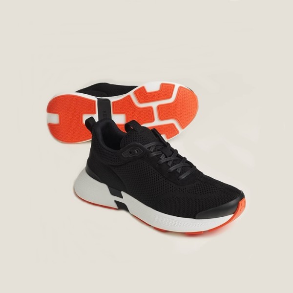 ❤에르메스 남성 블랙 스니커즈 - Hermes Mens Heros Sneakers - hes862x