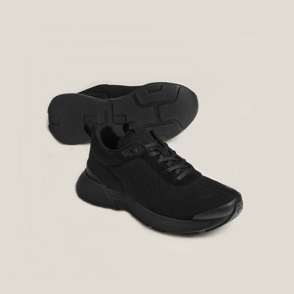 ❤에르메스 남성 블랙 스니커즈 - Hermes Mens Heros Sneakers - hes863x