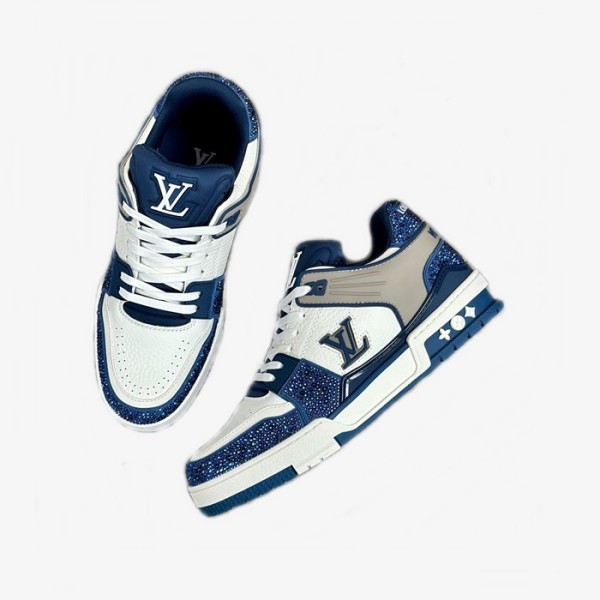 ❤루이비통 남성 블루 스니커즈 - Louis vuitton Mens Blue Sneakers - lvs870x