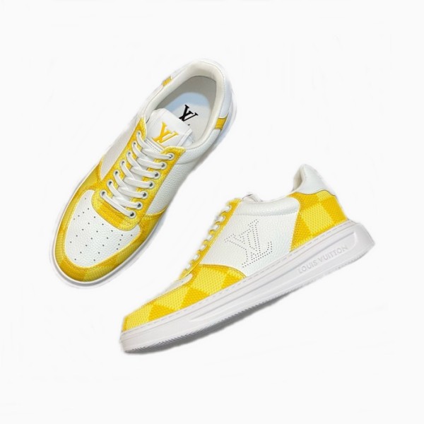 ❤루이비통 남성 옐로우 스니커즈 - Louis vuitton Mens Yellow Sneakers - lvs926x