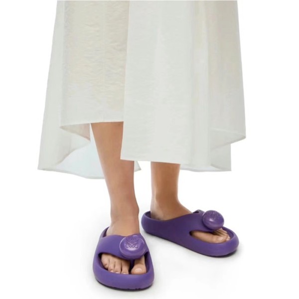 ❤로에베 여성 퍼플 슬리퍼 - Loewe Womens Ease Mules - los948x