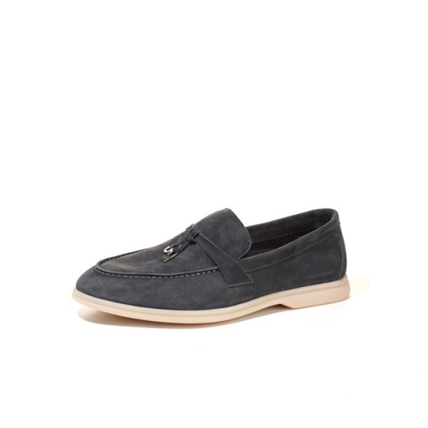 ❤로로피아나 남/녀 딥 그레이 로퍼 - Loro Piana Unisex Summer Walk Loafers - lps953x