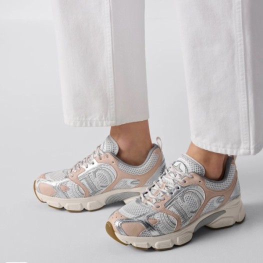 ❤디올 여성 핑크 스니커즈 - Dior Womens Chrono Sneakers - dis960x