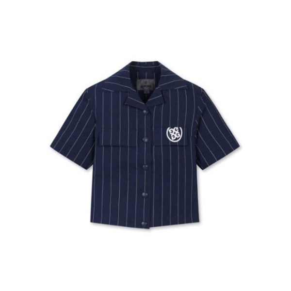 ❤[G/FORE] 지포어 여성 스트립 쇼츠 셔츠 - gol1091x