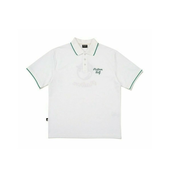 ❤[MALBON] 말본 남성 Buckets 폴로 티셔츠 - gol1095x