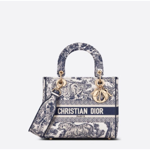❤디올 여성 네이비 레이디 백 - Dior Womens Lady D-Lite Bag - dib2130x