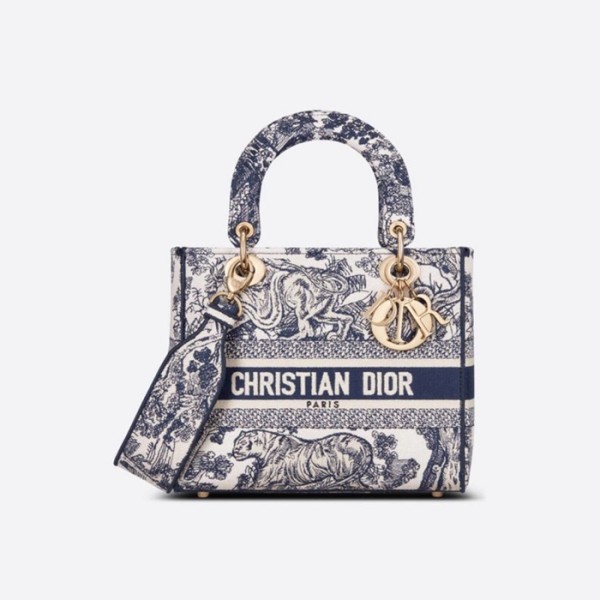 ❤디올 여성 네이비 레이디 백 - Dior Womens Lady D-Lite Bag - dib2130x