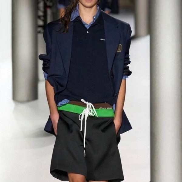 ❤미우미우 남성 블랙 반바지 - Miumiu Mens Black Half-pants - mic935x