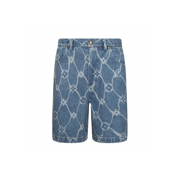 ❤루이비통 남성 블루 반바지 - Louis vuitton Mens Blue Half-pants - lvc948x