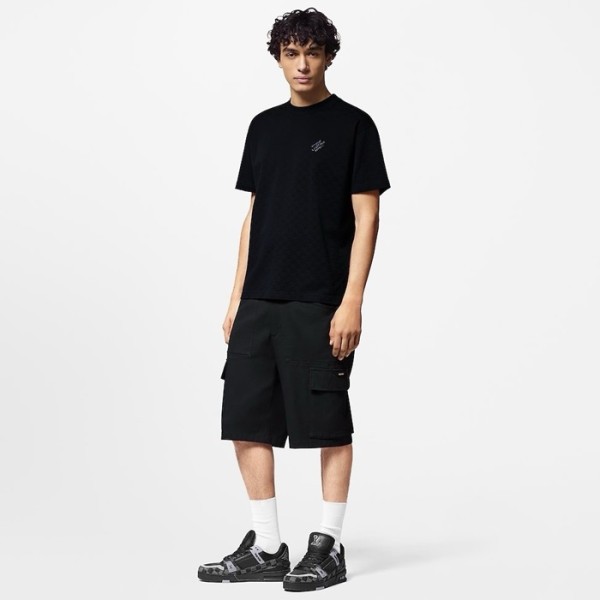 ❤루이비통 남성 블랙 반바지 - Louis vuitton Mens Black Half-pants - lvc986x