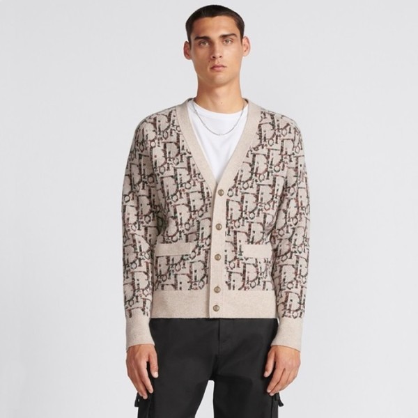 ❤디올 남성 베이지 브이넥 가디건 - Dior Mens Beige Cardigan - dic911x