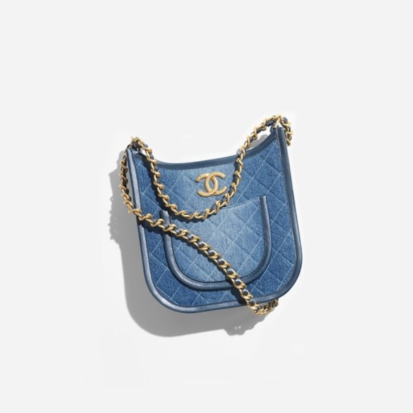 ❤샤넬 여성 24s 블루 호보 백 - Chanel Womens Hobo Bag - chb2166x