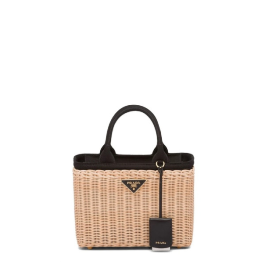 ❤프라다 여성 블랙 라탄 백 1BG835 - Prada Womens Black Tote Bag - prb2181x