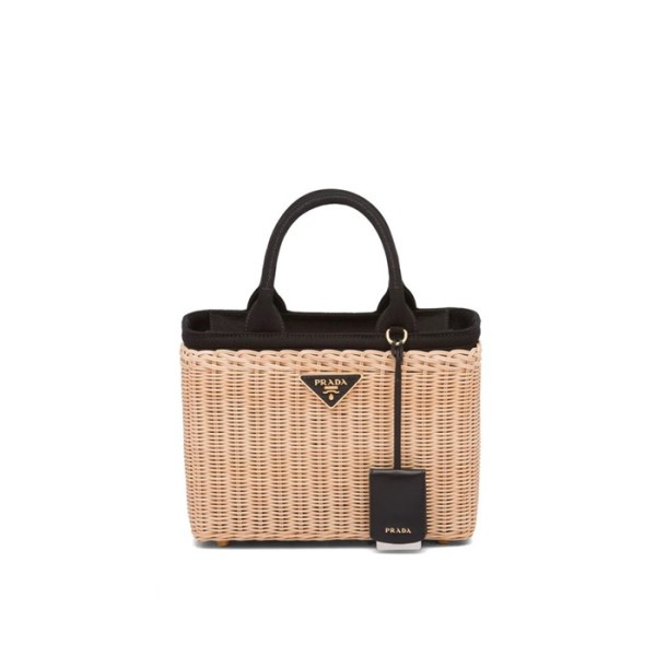 ❤프라다 여성 블랙 라탄 백 1BG835 - Prada Womens Black Tote Bag - prb2181x