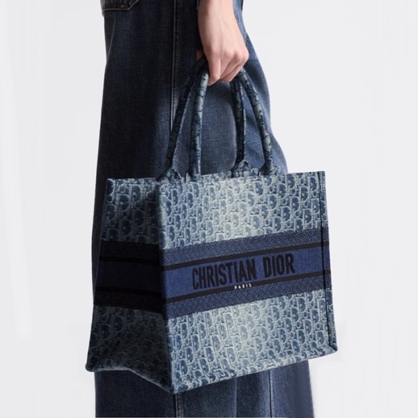 ❤디올 여성 데님 북토트 M1296 - Dior Womens Book Tote - dib2192x