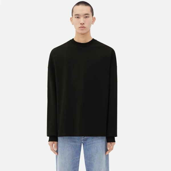 ❤보테가베네타 남성 블랙 맨투맨 - Bottega Veneta Mens Black Tshirts - bvc1064x