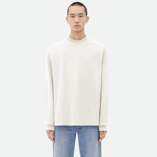 ❤보테가베네타 남성 화이트 맨투맨 - Bottega Veneta Mens White Tshirts - bvc1065x