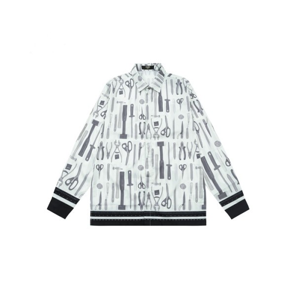 ❤펜디 남성 화이트 셔츠 - Fendi Mens White Shirts - fec1069x