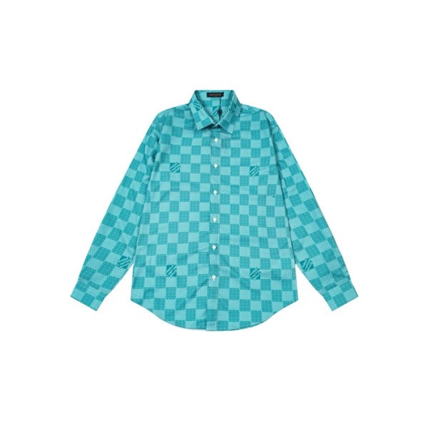 ❤루이비통 남성 블루 셔츠 - Louis vuitton Mens Blue Shirts - lvc1070x