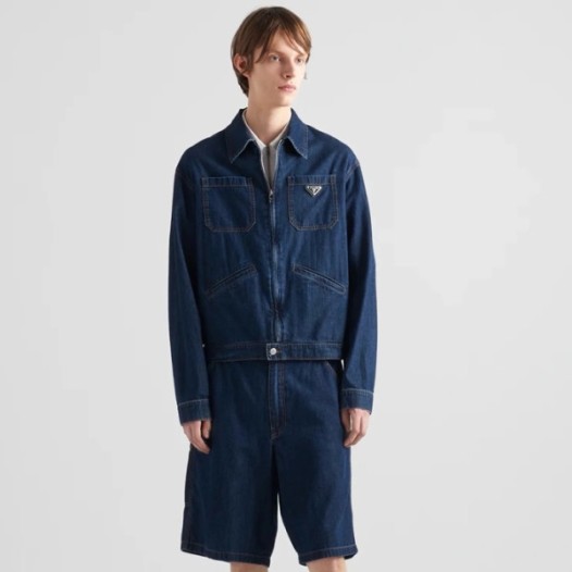❤프라다 남성 블루 반바지 - Prada Mens Blue Half-pants - prc1108x