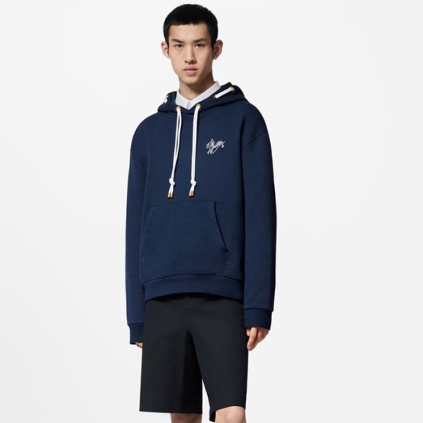 ❤루이비통 남성 블루 후드티 - Louis vuitton Mens Blue Hoodie - lvc1116x