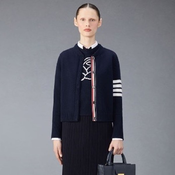 ❤톰브라운 여성 네이비 가디건 - Thom Browne Womens Cardigan - thc1122x