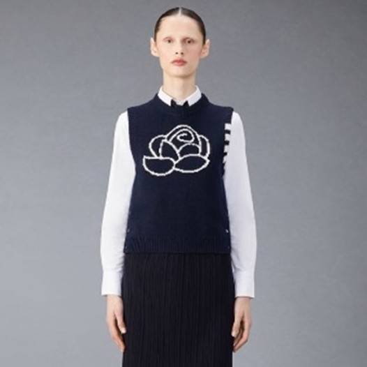 ❤톰브라운 여성 네이비 베스트 - Thom Browne Womens Best - thc1123x