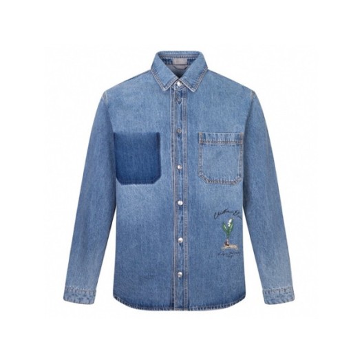 ❤디올 남성 블루 셔츠 - Dior Mens Blue Dress Shirts - dic1157x