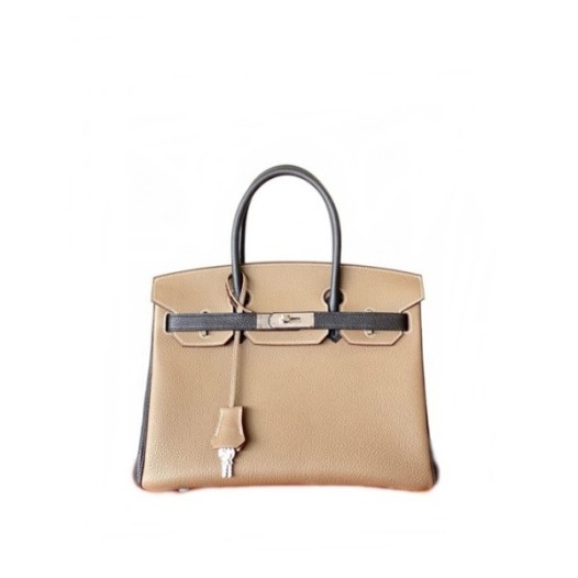 ❤매장판 에르메스 여성 에토프/블랙 버킨백 - Hermes Womens Etoupe/Black Birkin 30 - heb2244x
