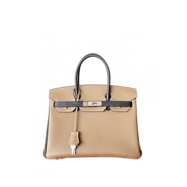 ❤매장판 에르메스 여성 에토프/블랙 버킨백 - Hermes Womens Etoupe/Black Birkin 30 - heb2244x