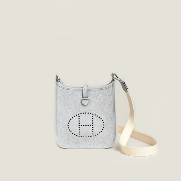 ❤매장판 에르메스 여성 블루 페일 에블린 - Hermes Womens Blue Pale Evelyne - heb2247x