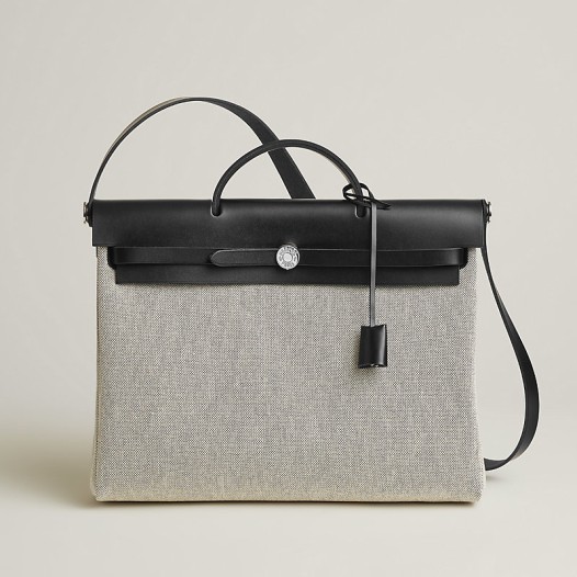 매장판 에르메스 남성 에르백 메신저 39 백 Écru Noir - Hermes Herbag Messenger 39 bag