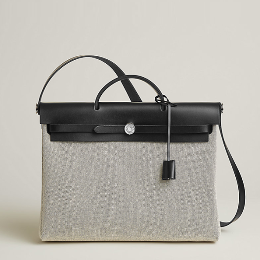 매장판 에르메스 남성 에르백 메신저 39 백 Écru Noir - Hermes Herbag Messenger 39 bag