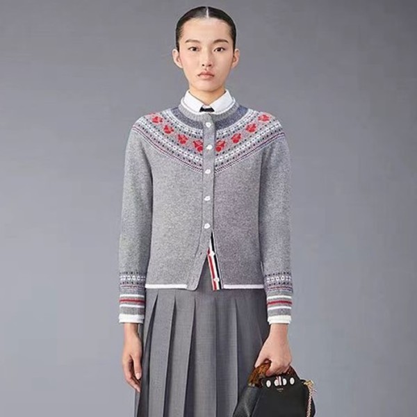 ❤톰브라운 여성 라운드 가디건 - Thom Browne Womens Cardigan - thc1221x