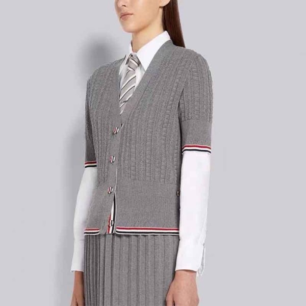 ❤톰브라운 여성 반팔 가디건 - Thom Browne Womens Cardigan - thc1240x